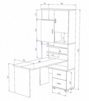 Стол компьютерный Домино СР-720/180 в Талице - talica.mebel24.online | фото 2