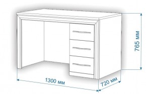 Стол компьютерный Нобиле СтЯ130+НСт130Д в Талице - talica.mebel24.online | фото 3