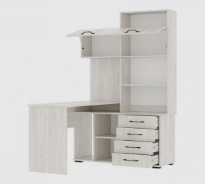 Стол компьютерный "ПКС-11" ЛЕВЫЙ (дуб крафт белый) в Талице - talica.mebel24.online | фото 2