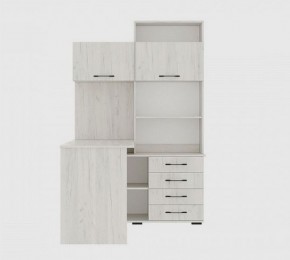 Стол компьютерный "ПКС-11" ЛЕВЫЙ (дуб крафт белый) в Талице - talica.mebel24.online | фото 3