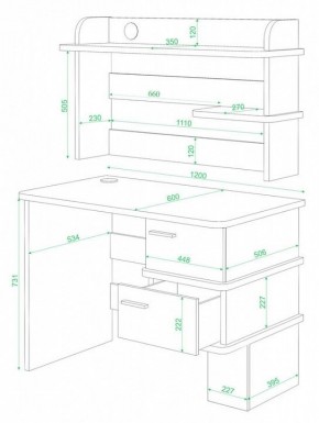 Стол компьютерный СД-15 в Талице - talica.mebel24.online | фото 2