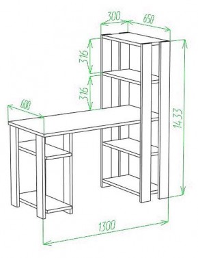 Стол компьютерный Slim СТН-145/130 в Талице - talica.mebel24.online | фото 2