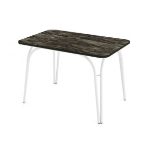 Стол кухонный Аркада пластик мрамор королевский В1 белый в Талице - talica.mebel24.online | фото 3