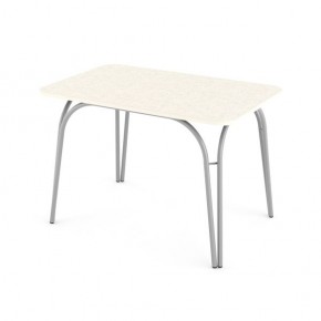 Стол кухонный Аркада пластик семолина бежевая В1 белый в Талице - talica.mebel24.online | фото 4