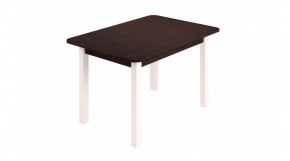 Стол ЛДСП (опоры белые) венге в Талице - talica.mebel24.online | фото