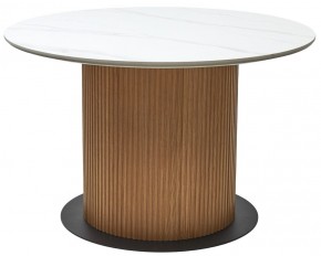 Стол MESA D120 цвет БЕЛЫЙ МРАМОР M326 / Каркас OAK, ®DISAUR в Талице - talica.mebel24.online | фото 9