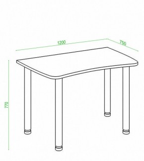 Стол офисный Домино Лайт СКЛ-Софт120МО в Талице - talica.mebel24.online | фото 2