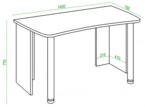 Стол офисный Домино lite СКЛ-Софт140 в Талице - talica.mebel24.online | фото 2