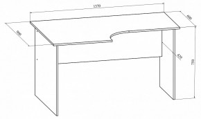 Стол офисный Офис ОФ-10 в Талице - talica.mebel24.online | фото 4