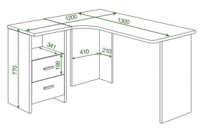 Стол письменный Домино Lite СКЛ-Угл 130 в Талице - talica.mebel24.online | фото 2