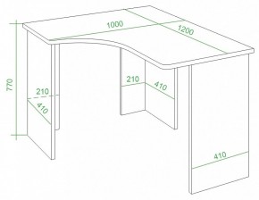 Стол письменный Домино Lite СКЛ-Угл120 в Талице - talica.mebel24.online | фото 3