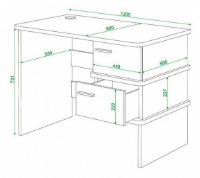 Стол письменный Домино нельсон СД-15С в Талице - talica.mebel24.online | фото 3