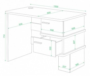 Стол письменный Домино СД-15 в Талице - talica.mebel24.online | фото 2