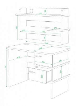 Стол письменный Домино СД-15C в Талице - talica.mebel24.online | фото 2