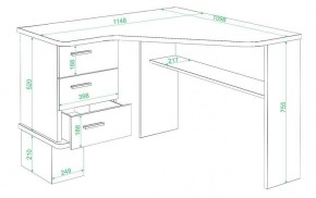 Стол письменный Домино СД-45С в Талице - talica.mebel24.online | фото 2