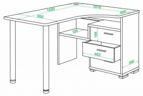 Стол письменный Домино СР-132С-140 в Талице - talica.mebel24.online | фото 2