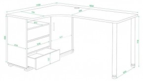 Стол письменный Домино СР-145СМ в Талице - talica.mebel24.online | фото 2