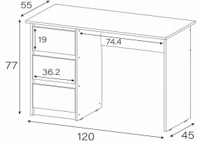 Стол письменный Идена в Талице - talica.mebel24.online | фото 4