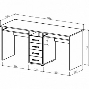 Стол письменный Остин в Талице - talica.mebel24.online | фото 3