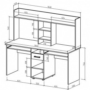 Стол письменный Остин в Талице - talica.mebel24.online | фото 3