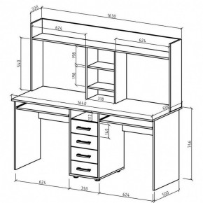 Стол письменный Остин в Талице - talica.mebel24.online | фото 3