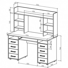 Стол письменный Остин в Талице - talica.mebel24.online | фото 3