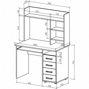 Стол письменный Остин в Талице - talica.mebel24.online | фото 3