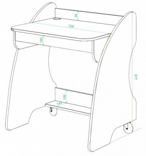 Стол письменный СК-13 в Талице - talica.mebel24.online | фото 2