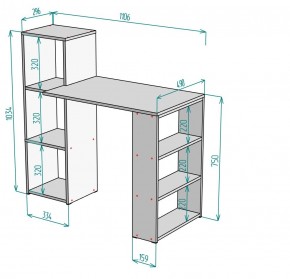 Стол письменный T109 в Талице - talica.mebel24.online | фото 2