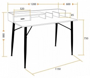Стол письменный WD-13 в Талице - talica.mebel24.online | фото
