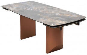 Стол ПУАНТО 200 TITANIUM LAWA NERO, керамика / МЕДЬ каркас М-City в Талице - talica.mebel24.online | фото 8