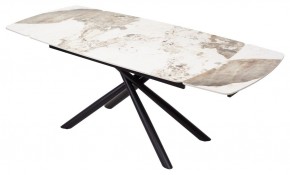 Стол RIVOLI 140 GLOSS LUXURY PANDORA SOLID CERAMIC / BLACK, ®DISAUR в Талице - talica.mebel24.online | фото 2