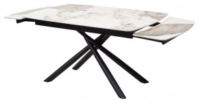 Стол RIVOLI 140 GLOSS LUXURY PANDORA SOLID CERAMIC / BLACK, ®DISAUR в Талице - talica.mebel24.online | фото 6