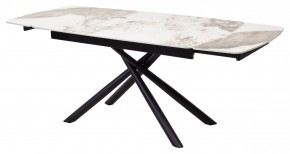 Стол RIVOLI 140 GLOSS LUXURY PANDORA SOLID CERAMIC / BLACK, ®DISAUR в Талице - talica.mebel24.online | фото 7