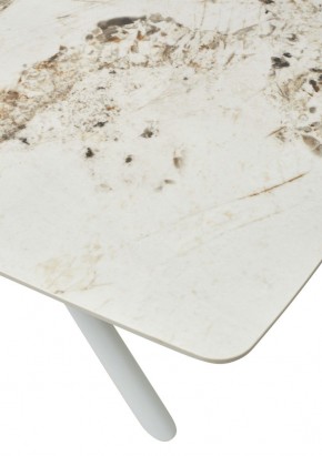 Стол RIVOLI 140 GLOSS LUXURY PANDORA SOLID CERAMIC / WHITE, ®DISAUR в Талице - talica.mebel24.online | фото 10