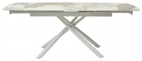 Стол RIVOLI 140 GLOSS LUXURY PANDORA SOLID CERAMIC / WHITE, ®DISAUR в Талице - talica.mebel24.online | фото 3