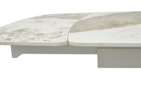 Стол RIVOLI 140 GLOSS LUXURY PANDORA SOLID CERAMIC / WHITE, ®DISAUR в Талице - talica.mebel24.online | фото 4