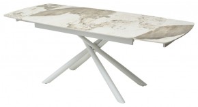 Стол RIVOLI 140 GLOSS LUXURY PANDORA SOLID CERAMIC / WHITE, ®DISAUR в Талице - talica.mebel24.online | фото 5