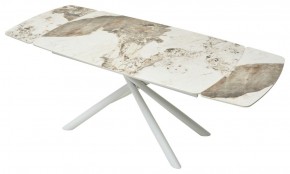 Стол RIVOLI 140 GLOSS LUXURY PANDORA SOLID CERAMIC / WHITE, ®DISAUR в Талице - talica.mebel24.online | фото 6