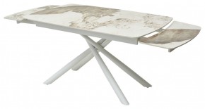 Стол RIVOLI 140 GLOSS LUXURY PANDORA SOLID CERAMIC / WHITE, ®DISAUR в Талице - talica.mebel24.online | фото 8