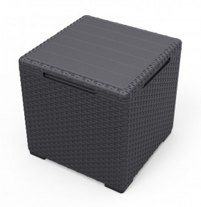 Стол с функцией хранения Виго (Vigo storage box) графит в Талице - talica.mebel24.online | фото 2