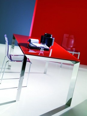 Стол SIRIO (42,38G) 110/150х75хН75 см (G093 LEGS/ M089 FRAME/C152 черн глянц ст) в Талице - talica.mebel24.online | фото