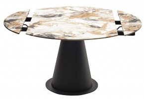 Стол TERAMO 135 GLOSS GRAND JADE SOLID CERAMIC, керамика, поворотн.механизм / Черный каркас, ®DISAUR в Талице - talica.mebel24.online | фото 14