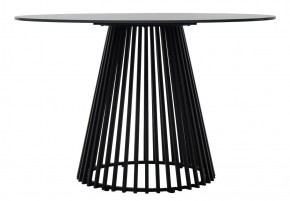 Стол TERNI 120 MATT BLACK MARBLE SOLID CERAMIC Черный мрамор матовый, керамика /Черн.каркас, ®DISAUR в Талице - talica.mebel24.online | фото 7