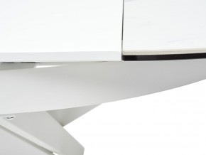 Стол TRENTO 120 HIGH GLOSS STATUARIO Белый мрамор глянцевый, керамика/ белый каркас, ®DISAUR в Талице - talica.mebel24.online | фото 10