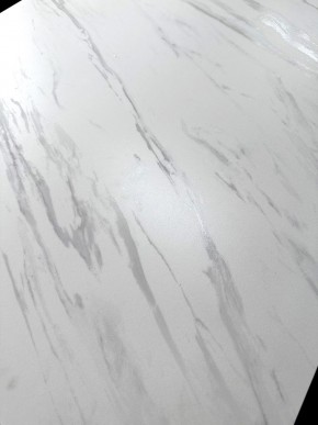 Стол VASTO 180 MARBLES KL-99 Белый мрамор матовый, итальянская керамика/ черный каркас, ®DISAUR в Талице - talica.mebel24.online | фото 3