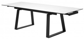 Стол VASTO 180 MARBLES KL-99 Белый мрамор матовый, итальянская керамика/ черный каркас, ®DISAUR в Талице - talica.mebel24.online | фото 9