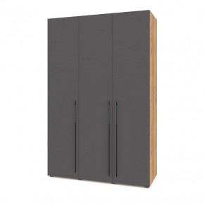 СТОУН С31 Шкаф 3-х створчатый (дуб золотой/графит) в Талице - talica.mebel24.online | фото