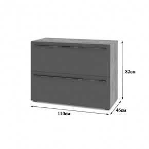 СТОУН С81 Комод (золотой дуб/графит) в Талице - talica.mebel24.online | фото 2