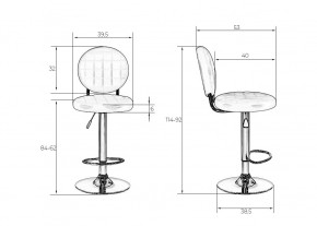 Стул барный DOBRIN MOLLY, чёрный в Талице - talica.mebel24.online | фото 7
